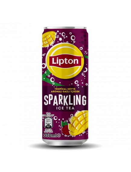 Lipton Ice Tea Sparkling Tropikal Can 330 Ml