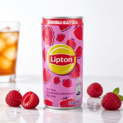 Lipton İce Tea Ahududu Aromalı Soğuk Çay 200 Ml