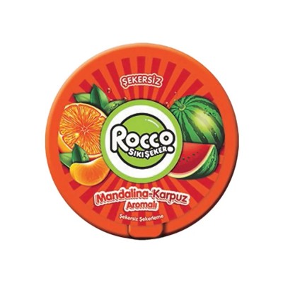 Rocco Sıkı Şeker Mandalina & Karpuz Aromalı Şeker 12 G