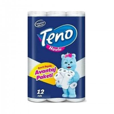 Teno Ultra Kağıt Havlu 12 Rulo Çift Katlı 