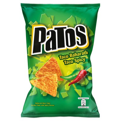 Patos Taco Baharatlı Mısır Cipsi 195 G