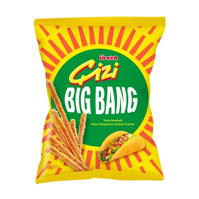 Ülker Çizi Bigbang Mısır Parçacıklı Peynirli Taco Çubuk 50 G