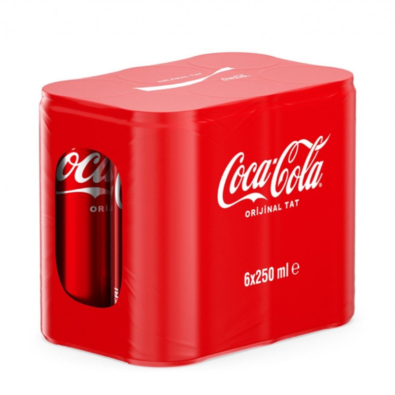 Coca-Cola Kutu 6 x 250 Ml