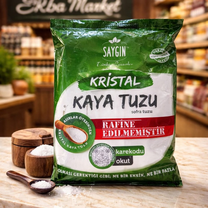 Saygın Kristal Kaya Tuzu - Sofralık 500 G