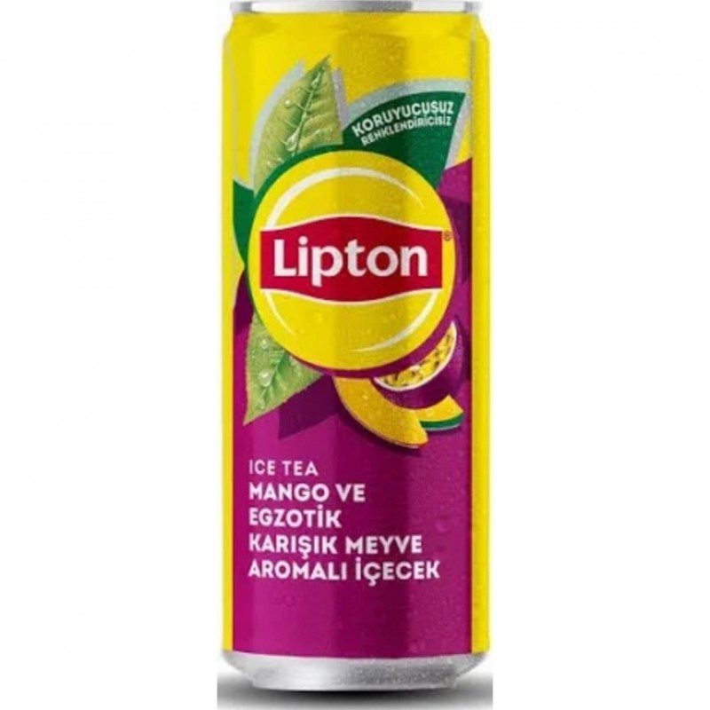 Lipton Ice Tea Mango Ve Egzotik Karışık Meyve Aromalı Soğuk Çay 330 Ml