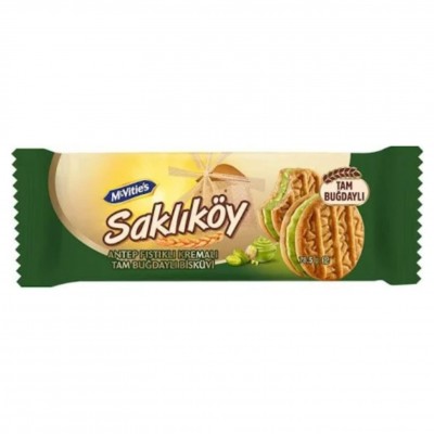 Ülker Saklıköy Antep Fıstık Kremalı Tahıllı Bisküvi 78,5 G