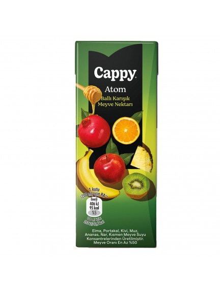 Cappy Atom Ballı Karışık Meyve Nektarı Karton Kutu 200 ML