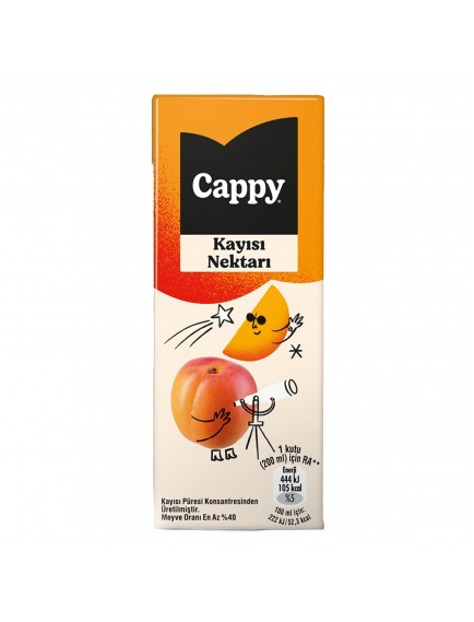 Cappy Kayısı Nektarı Karton Kutu 200 ML