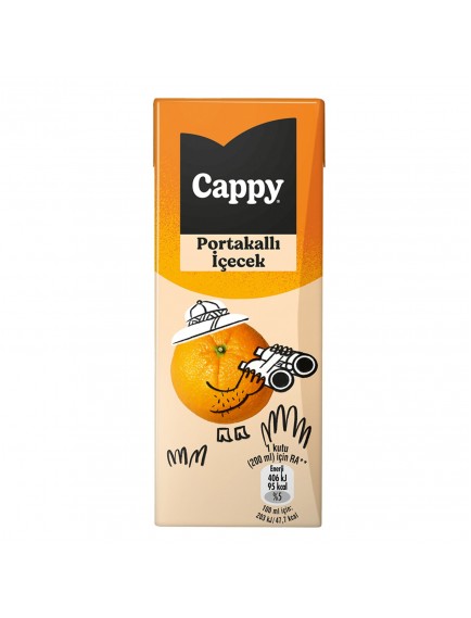 Cappy Portakallı İçecek Karton Kutu 200 ML