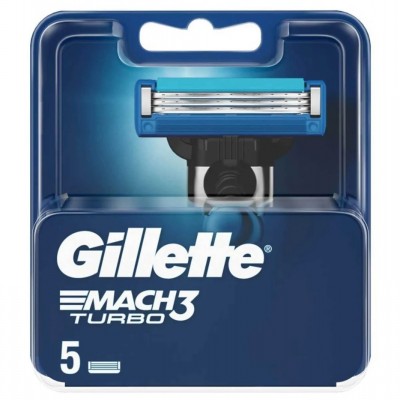 Gillette Mach 3 Turbo Yedek Tıraş Bıçağı 5'li