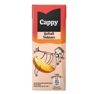 Cappy Şeftail Nektarı Karton Kutu 200 ML