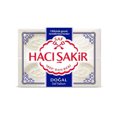 Hacı Şakir Banyo Sabunu 4 x 150 gr Doğal