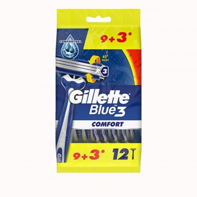 Gillette Blue 3 Tıraş Bıçağı 9 + 3'lü Poşet Comfort